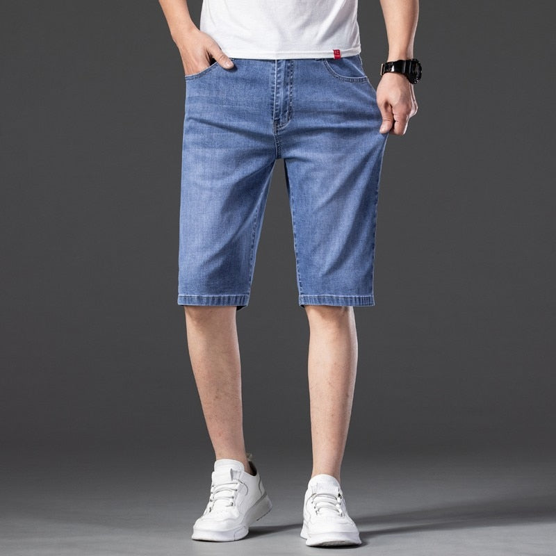 2021 New Fashion Mens Ripped Short Jeans Brand Clothing Bermuda Summer  Cotton Shorts Breathable Denim Shorts Male