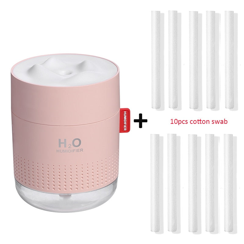 White Snow Mountain Luftbefeuchter 500ML Ultraschall USB Aroma Air Diffusor Beruhigendes Licht Aromatherapie Humidificador Home Diffusor