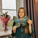 Garden Butterfly Wall Artwork for Home and Outdoor Decorations Statues Miniatures Sculptures of Yard