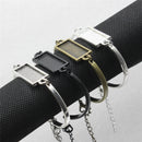 Passen Sie 10x25mm Weinlese-Metallrechteck-leere Einstellungs-Lünette Cabochon-Armband-Rechteck-Basis für DIY-Armband 5 Stränge/Los K05376
