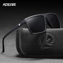 KDEAM High Performance Square Polarized Sunglasses For Men Women Plastic Titanium TR90 Driving Sun Glasses Cat.3 CE KD693