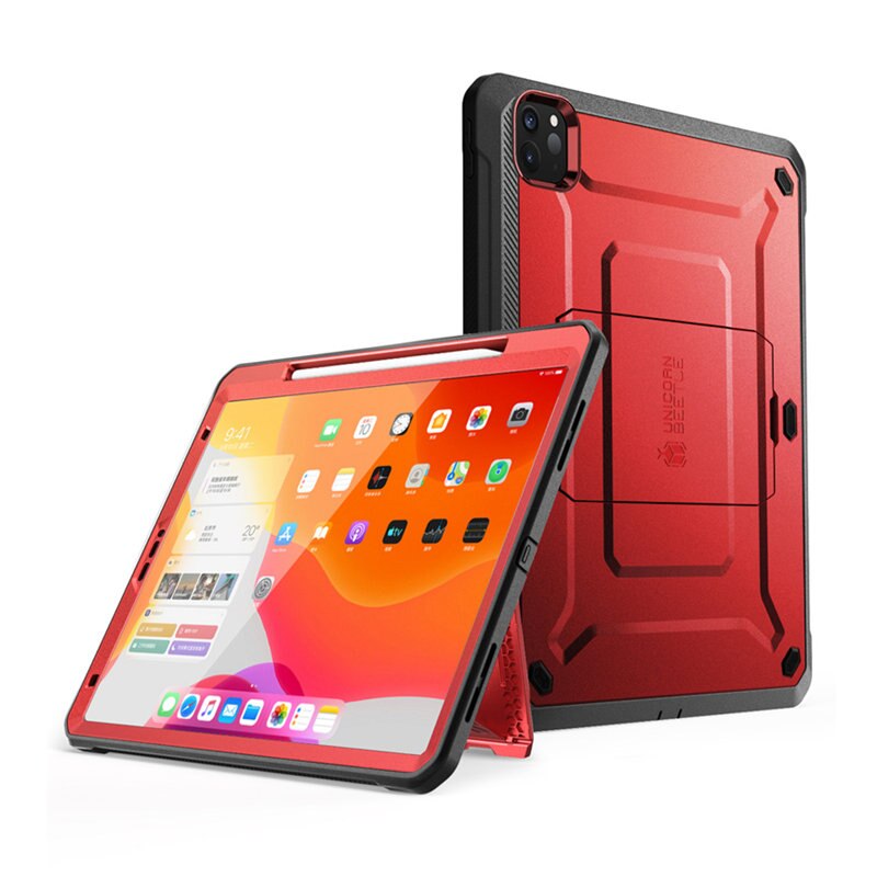 For iPad Pro 12.9 Case (2020) SUPCASE UB Pro Support Apple Pencil Charging with Built-in Screen Protector Full-Body Rugged Cover