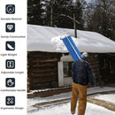 Rastrillo de nieve para techo de 193-650cm, sistema telescópico de eliminación de nieve de 30 grados, rastrillo de techo de barra antideslizante ajustable para quitar nieve