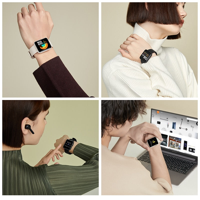 Xiaomi Mi Watch Lite Bluetooth Smart Watch GPS 5ATM Waterproof SmartWatch Fitness Heart Rate Monitor mi band Global Version