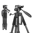 Neewer Camera Tripod Portable 56 inches/142cm Aluminum 3-Way Swivel Pan Head+Carrying Bag for Canon Nikon Sony DSLR Camera
