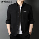 COODRONY Brand Spring Autumn High Quality Streetwear Fashion Style Big Pocket 100% Cotton Long Sleeve Shirt Men Clothing C6112
