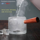 BORREY 500Ml Glass Teapot With Infuser Liner Filter Glass Tea Maker With Wooden Handle Office Boil Tea Ware Set Teapot Kettle