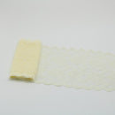 Cinta de encaje elástica de 2 yardas, adorno de flores, bordado de 150MM de ancho, adornos de tela de encaje africano para vestido de boda, manualidades de costura Diy