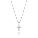 TOPGRILLZ 925 Sterling Silber Iced Zirkon Kreuz Anhänger Mode Hip Hop Schmuck für Frauen