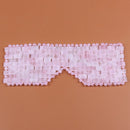 Rose Quartz Eye Mask Massager Natural Jade Eye Mask Stone Sleep Mask Face Massager Sleeping Eye Mask For Eye Relax Eye Care Tool
