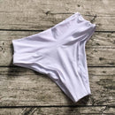 Großhandel Bikini Bottom Hohe Taille Bikini Shorts Tankinis Sporty Panty Solid Candy Farbe Bademode Badeanzug Strand Badehose