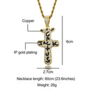 Hip Hop Cactus Jack CZ Cross Iced Out Cubic Zirconia Color plata collares y colgantes para hombres joyería