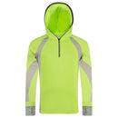 Herren Angelhemd Anti-UV-Kleidung Sonnenschutz Kapuzenpullover Schnelltrocknend Atmungsaktiv Angelpullover Trägt Wandern Kletterhemd