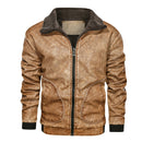 Mountainskin Winter Mens PU Jacket Thick Warm Men&