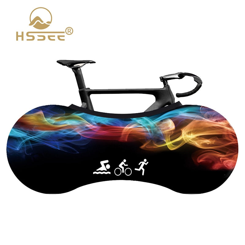 HSSEE cubierta protectora de bicicleta de moda fibra elástica de alta calidad 26 "-29" 700C bicicleta de carretera cubierta de polvo interior accesorios de bicicleta