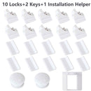 12+3 Pcs Magnetic Child Lock Children Protection Baby Safety Lock Drawer Latch Cabinet Door Lock Limiter Infant Security Locks