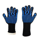 2 uds guantes ignífugos barbacoa Kevlar 500 grados barbacoa ignífugo guantes de horno ignífugos para aislamiento térmico horno microondas
