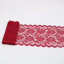 Cinta de encaje elástica de 2 yardas, adorno de flores, bordado de 150MM de ancho, adornos de tela de encaje africano para vestido de boda, manualidades de costura Diy