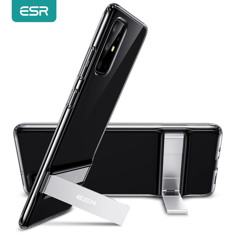 ESR Phone Case for Samsung Galaxy S20 Plus S20 Ultra Metal Kickstand Vertical Stand TPU Bumper Cover for Samsung S20 Ultra Case