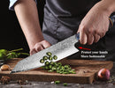 XITUO Damascus Chef Knife 8" Inch Japanese Kitchen Knife Sharp Gyuto Slice Cleaver Santoku Stable Solid Wood Handle Cooking Tool