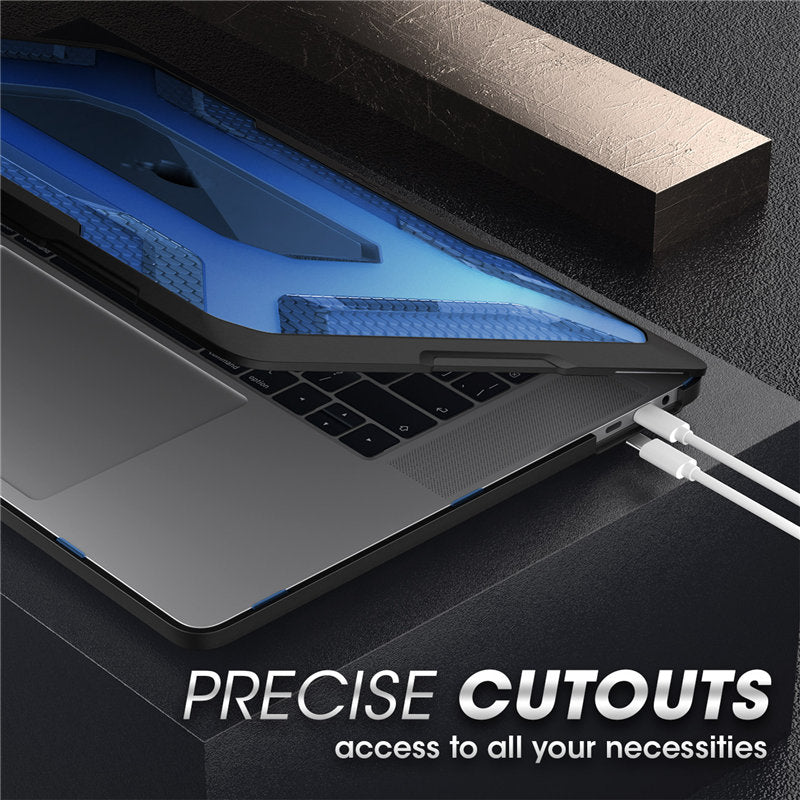 Para MacBook Pro 16 Funda A2141 (versión 2019) Serie UB Funda de parachoques de TPU recubierta de goma delgada con barra táctil y Touch ID