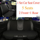 5 Seat/7PCS Flax Car Seat Covers Set Universal Fit Most Auto Protector with Backrest Automobile Line Summer Cushion Pad Mat