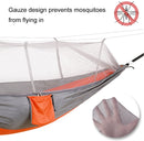 Camping/garden Hammock with Mosquito Net Outdoor Furniture 1-2 Person Portable Hanging Bed Strength Parachute Fabric Sleep Swing