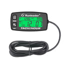 Induktiver Tachometer-Alarm RPM Motorstundenzähler Hintergrundbeleuchteter rückstellbarer Tacho-Stundenzähler für Motorrad-ATV-Rasenmäher
