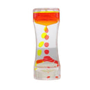 1PC Single Color Timer Sandglass Floating Liquid Oil Acrylic Hourglass Waist Shape Oil Liquid Motion Bubble Desk Toys Gift Decor