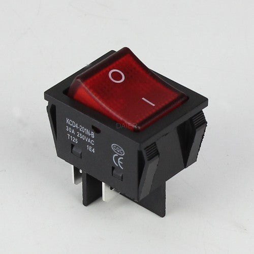 KCD4-201N-B 30A Rocker Switch
