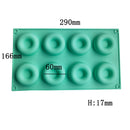 New 20-cavity Silicone Oval Doughnut Mold Small Cake Chocolate Pancake Moulds for Baking Mini Dessert Kitchen DIY Handmade Tools