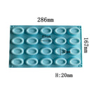 New 20-cavity Silicone Oval Doughnut Mold Small Cake Chocolate Pancake Moulds for Baking Mini Dessert Kitchen DIY Handmade Tools