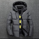 Winter Warme Männer Jacke Mantel Lässig Herbst Stehkragen Puffer Dicker Hut Weiße Ente Parka Herren Winter Daunenjacke Mit Kapuze