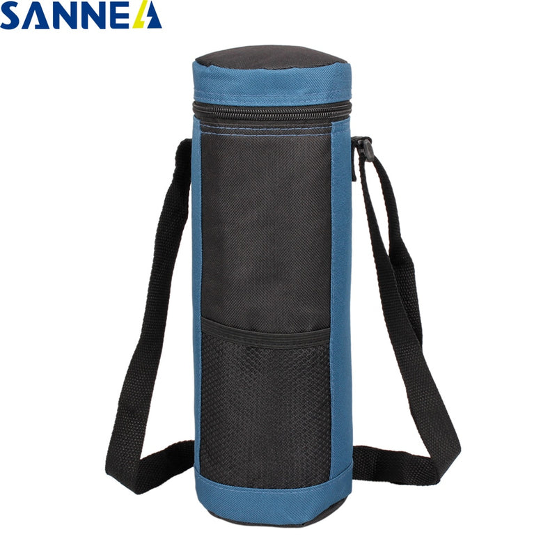 SANNE 600D Polyester Oxford Cooler Bag Round Insulated Thermal Bag Ice Water Bottle Ice Pack Can Be Portable Lunch Bag