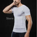 Hombres adelgazamiento Shaper postura Tops hombre vientre Abdomen Corrector compresión cuerpo edificio pecho barriga camisa