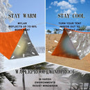 Shelter Survival Tent 2-4 Person Mylar Emergency Tube Tent Lightweight Waterproof Thermal Emergency Blanket for Camping Hiking
