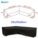 Corner Outdoor Sofa Cover Garden Rattan Corner Furniture Cover V Shape Waterproof Sofa Protect Set All-Purpose Dust Covers