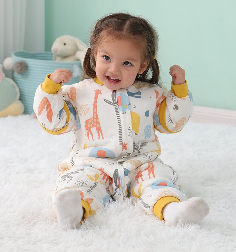 Baby Four Seasons 25–36 m Schlafsack Kinder-Thermo-Schlafsack mit geteiltem Bein Kleinkind-Schlafsack für Mädchen und Jungen