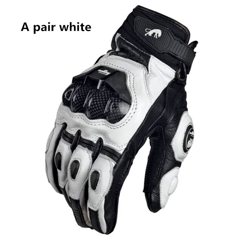 Hochwertige Echtlederhandschuhe Herren Luva Moto Motorradhandschuhe AFS6 Guantes Rekawice Motocyklowe