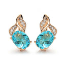 4 Farbe Edle Natürliche Zirkon Blume Ohrstecker Rot Grün Farbe Hochwertige Ohrringe Für Frau Ästhetisches Luxus Schmuck Geschenk