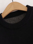 Suéteres con bordado de dibujos animados para mujer, suéter Kawaii de manga larga con cuello redondo, suéter de punto suelto, Tops femeninos de invierno 2020