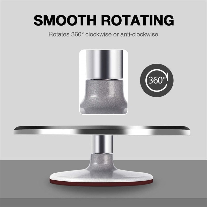 8-12 Inch High-quality Cake Turntable Platform Aluminum Alloy Rotating Baking Stand Decorating Tools Mould Scale Maker Dessert