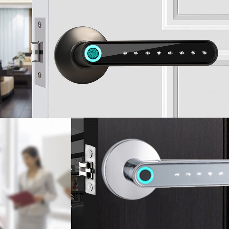 WAFU WF-016 Tuya Smart Fingerprint Electronic Door Lock Smart Bluetooth Password Handle Lock APP Unlock Support iOS/Android