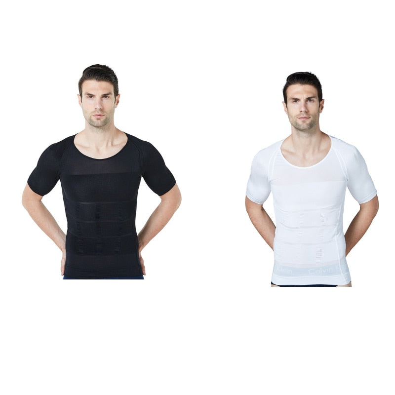 2021 Herren Shapewear Cooling T-Shirt Compression Body Shaper