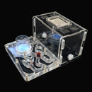 DIY Acryl Ant Farm Flat Ant Nest Ant House for Pet Anthill Glass Moisturizing Water Tower Workshop Feeding Area 12*15*7.5cm