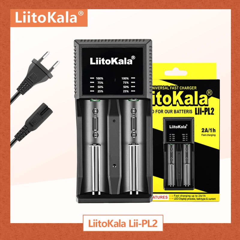 LiitoKala Lii-PD2 Lii-PD4 Lii-S8 Lii-500 Lii-600 Lii-PL2 cargador de batería para 18650 26650 21700 AA AAA 3,7 V batería de litio NiMH