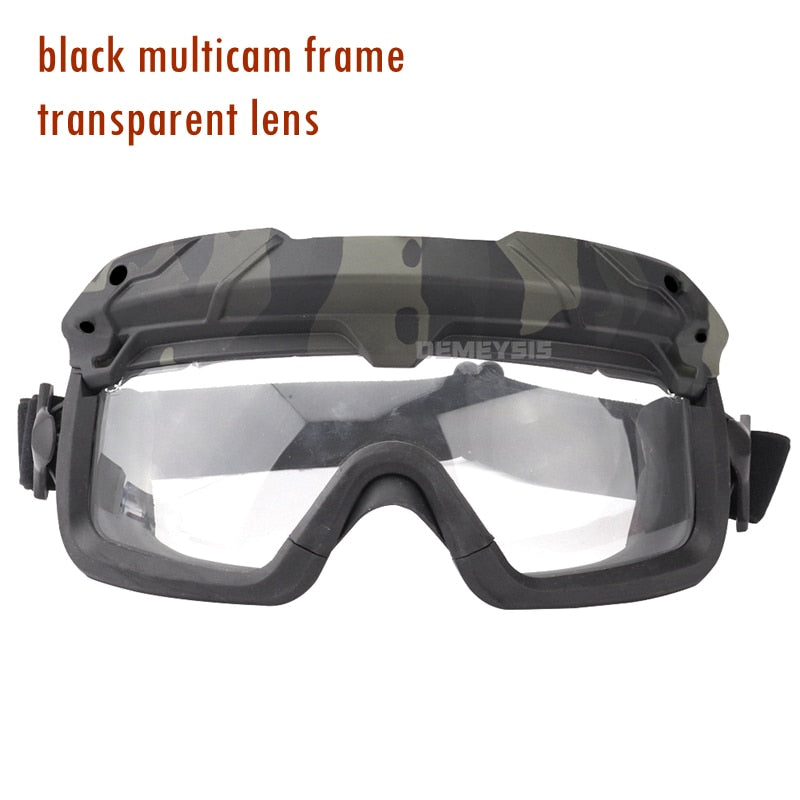 Tactical Airsoft Paintball Goggles Windproof Anti Fog CS Wargame Wanderschutzbrille Passt für Tactical Helm