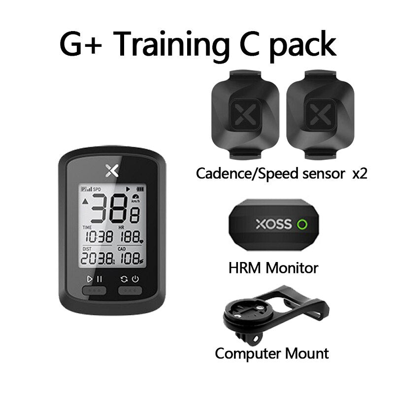 XOSS Bike Computer G+ Wireless GPS Speedometer Waterproof Road Bike MTB Bicycle Bluetooth ANT+ with Cadence Cycling Computers