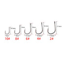 Hirisi 50pcs Barbed  Coated Carp Fishing Hooks with Eye Design in Japan Made by High Carbon Steel 8001