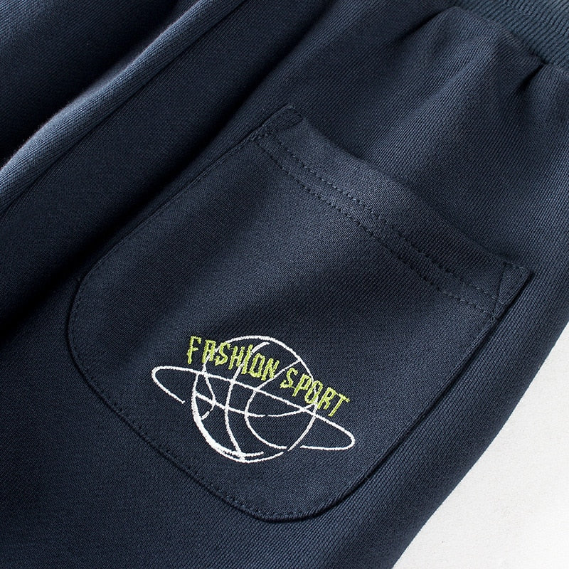 Sport Boys Pants Cotton Teenage School Loose Trousers Casual Kids Autumn Outerwear Long Sweatpant Children Clothes 5 8 10 12 14Y